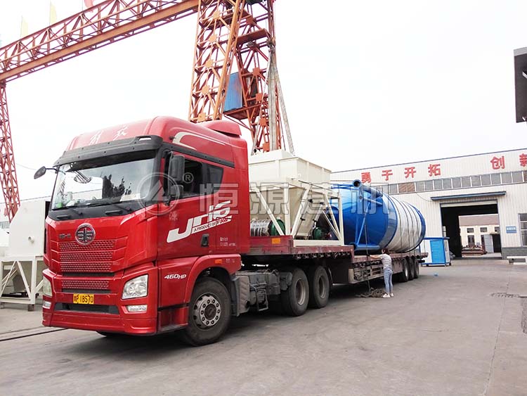 WBZ500穩(wěn)定土拌合站裝車，發(fā)往浙江杭州