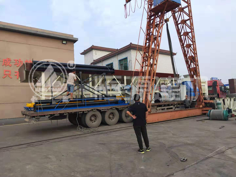 恒源建機(jī)HZS90攪拌站裝車完畢，發(fā)往周口