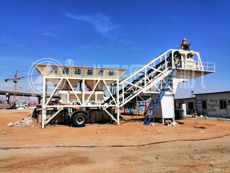 建個可移動式小型攪拌站多少錢？ 恒源建機(jī)型號齊全