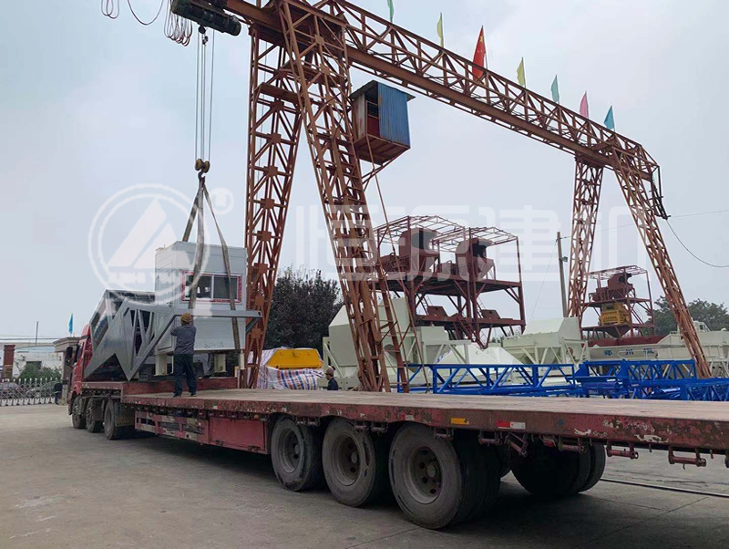 恒源建機(jī) YHZS50型移動(dòng)攪拌站發(fā)往南陽(yáng)鄧州