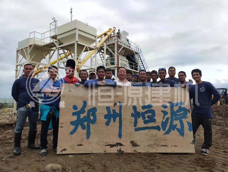 恒源建機混凝土攪拌站牽手海外客戶 品質(zhì)可靠受青睞